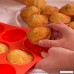 Silicone Muffin Pan - Nonstick Baking Mold for Muffins and Cupcakes (12 Cups Red) - B07CC9J7DG